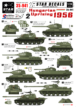 Star Decals 35-941 Soulèvement hongrois 1956 2 1/35