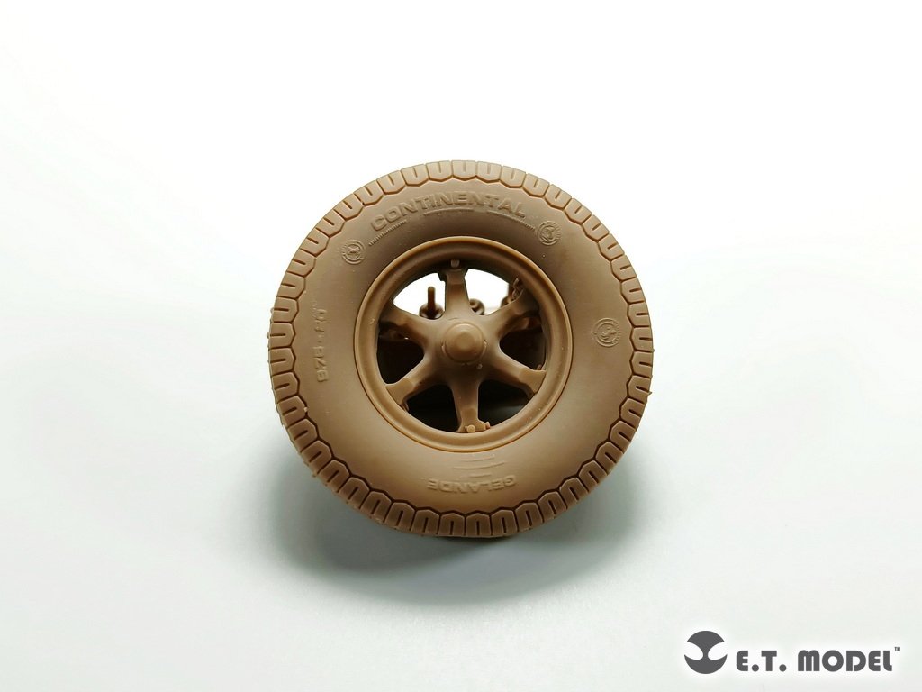 E.T. Model P35-133 WWII German Sd.Kfz.7(8t) Sagged Front Wheels &amp;amp; Spare Wheel Type.2 for Dragon / Trumpeter kit 1/35 – imagen 4