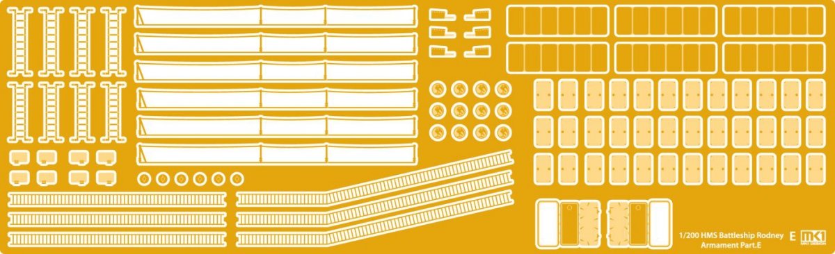 MK1 Design MD-20013 HMS Rodney DX Pack 1/200 – image 2