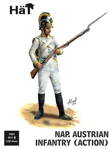Hat 9327 Napoleonic Austrian Line Infantry - in Action (18 figures) 1/32