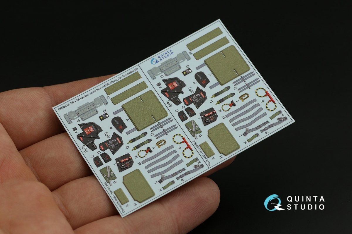 Quinta Studio QR32013 GRU-7A ejection seats F-14A/B (2 pcs) ( Trumpeter ) 1/32 – imagen 11