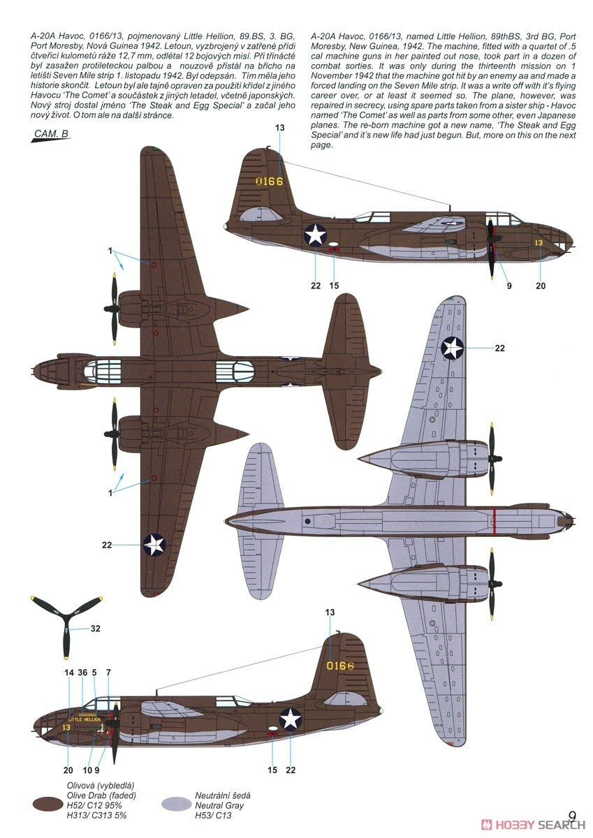 Special Hobby 72423 A-20A/B Havoc/Boston Early Gunships 1/72 – immagine 4
