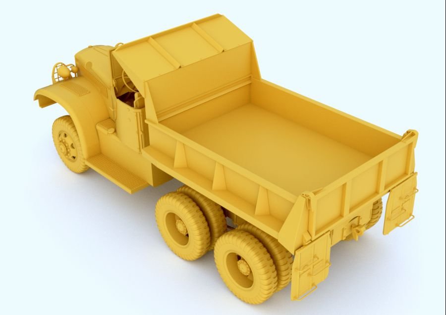 Mirror Model 35806 U.S. Diamond T 972 Dump Truck Late open Cab 1/35 – imagen 4