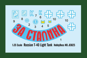 Hobby Boss 83825 Russian T-40 Light Tank 1/35 – imagen 3