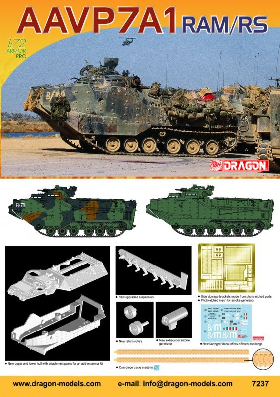 Dragon 7237 AAV-7 UPGRADE 1/72 – imagen 2