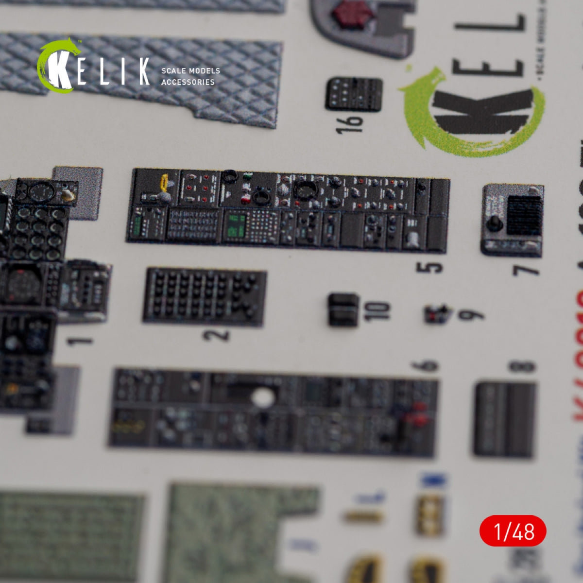 KELIK K48018 A-10C &amp;quot;Thunderbolt II&amp;quot; interior 3D decals for Italeri kit 1/48 – imagen 3