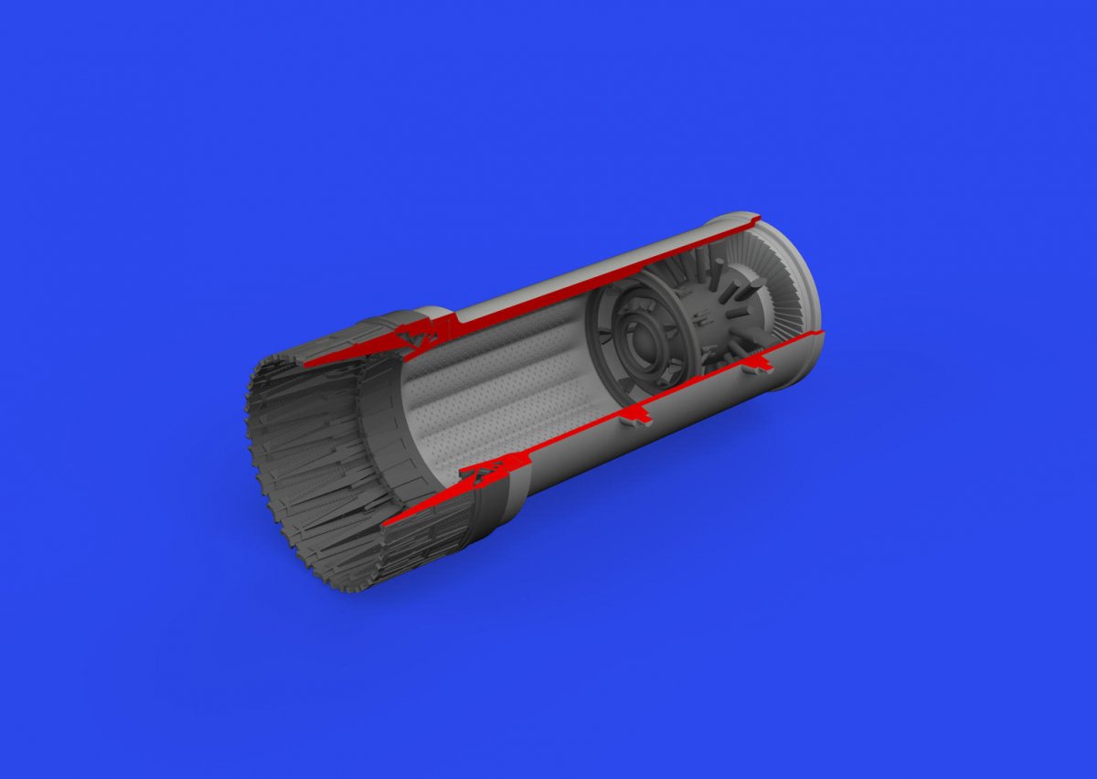 Eduard 648892 F-104A/ C exhaust nozzle PRINT EDUARD, KINETIC MODEL 1/48 – immagine 3