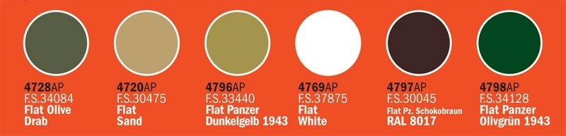 Italeri 446AP World of Tanks Roll Out Acrylic Set Series 1 Set 6x20ml – Bild 2