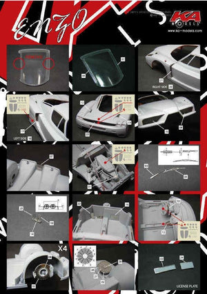 KA Models KE-24017 Ferrari Enzo Photo-Etched Upgrade 1/24 – zdjęcie 2