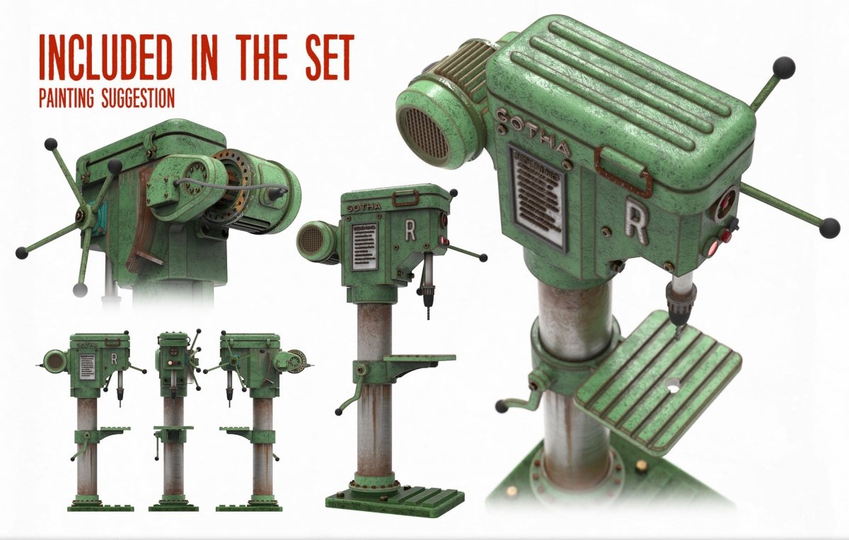 RT-Diorama 35658 Industrial Drill Press 1/35