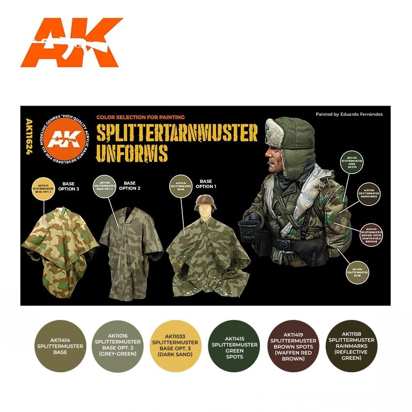 AK Interactive AK11624 SPLITTERTARNMUSTER UNIFORMS – imagen 2