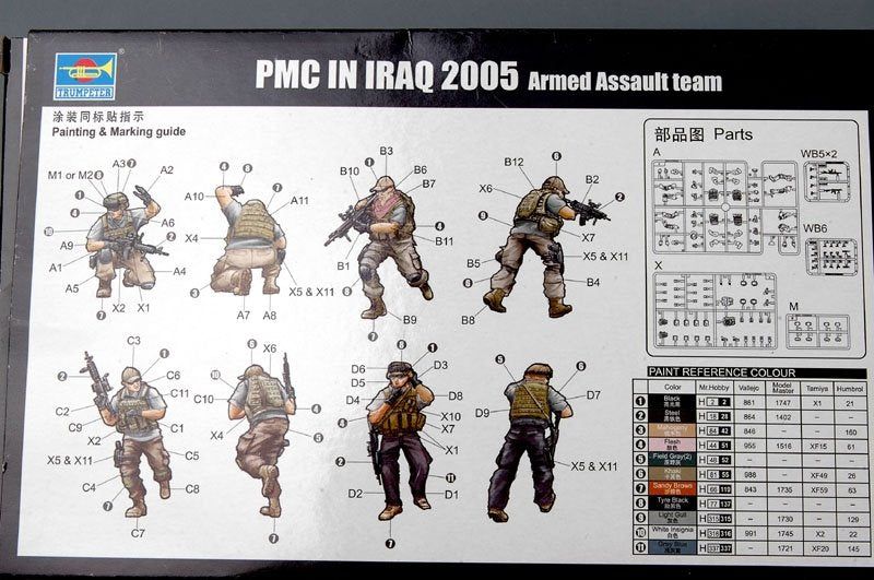 Trumpeter 00419 PMC in Iraq 2005-Armed Assault Team 1/35 – imagen 4