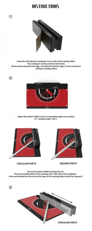 DSPIAE AT-MA Multi angle Sanding Slider / suwak do szlifowania – imagen 5