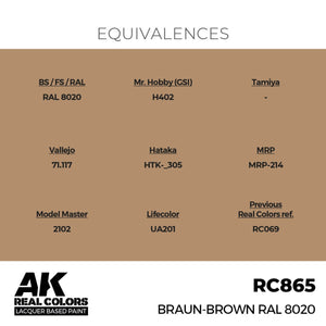 AK Interactive RC865 Braun-Brown RAL 8020 17 ml – imagen 3