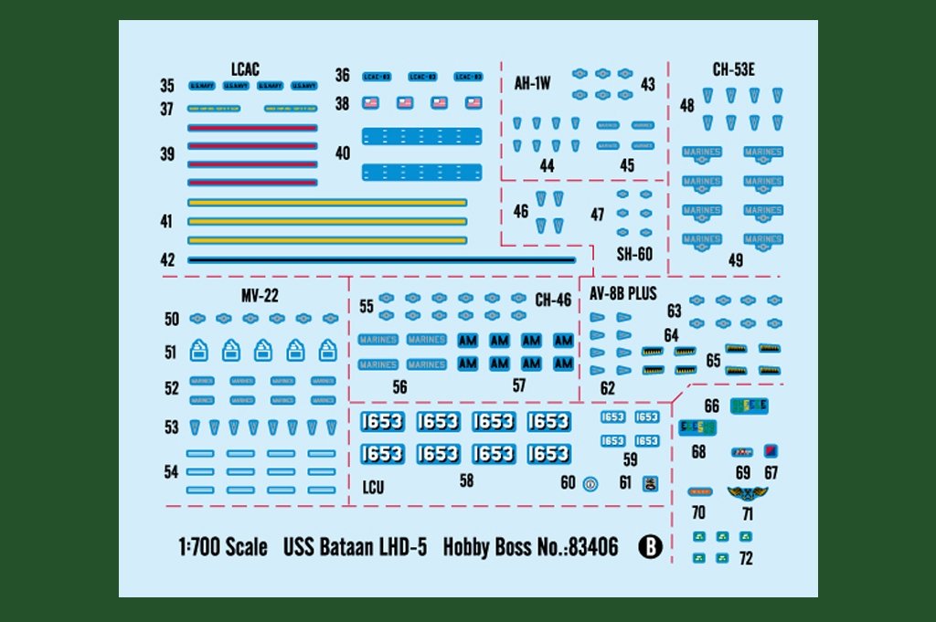 Hobby Boss 83406 USS Bataan LHD-5 1/700 – zdjęcie 6