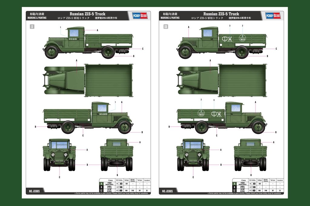Hobby Boss 83885 Russian ZIS-5 Truck 1/35 – imagen 3