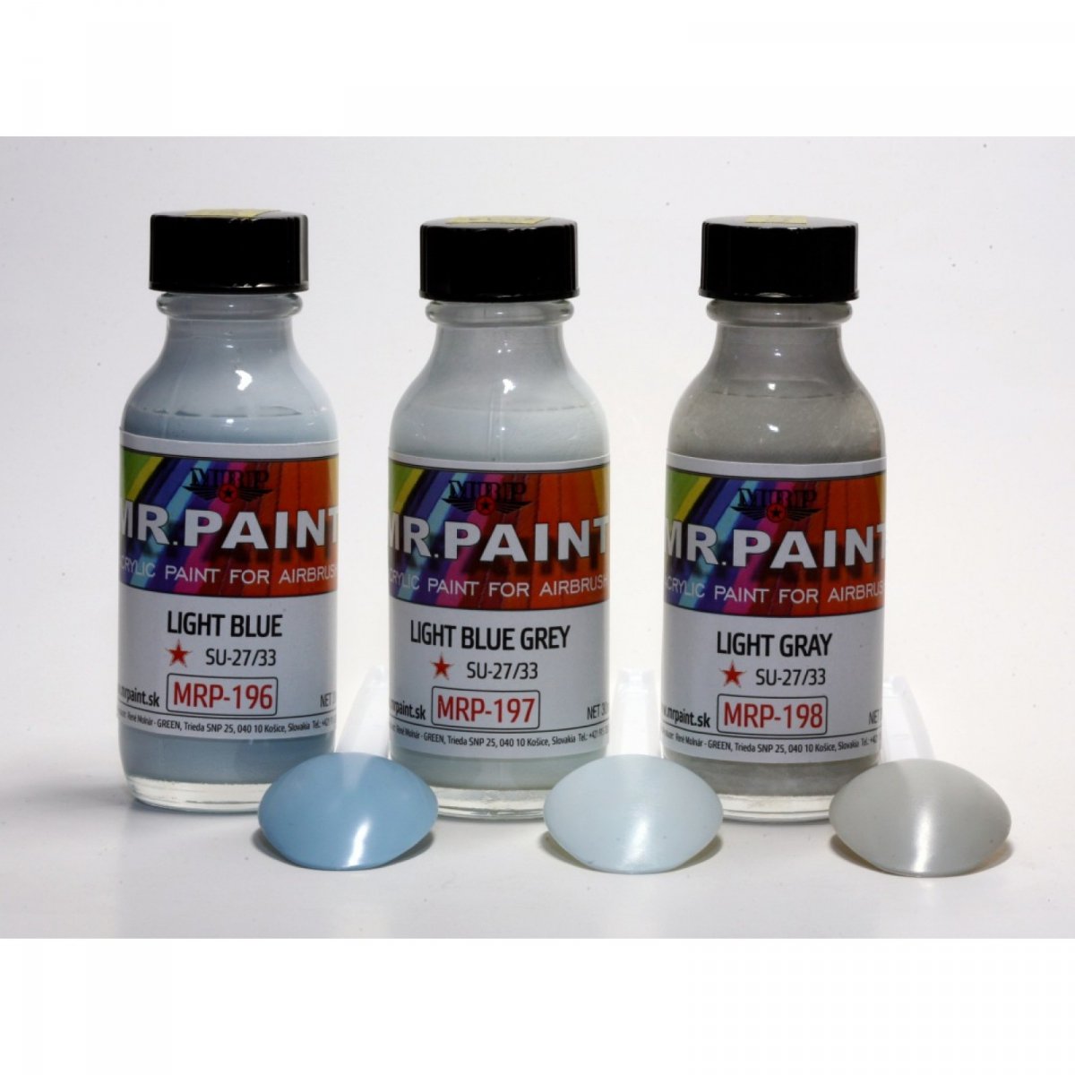 MR. Paint MRP-197 LIGHT BLUE GREY SU-27/33 30ml – immagine 3
