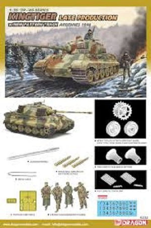 Dragon 6232 Kingtiger Late Production w/New Pattern Track Ardennes 1944 1/35 – imagen 2