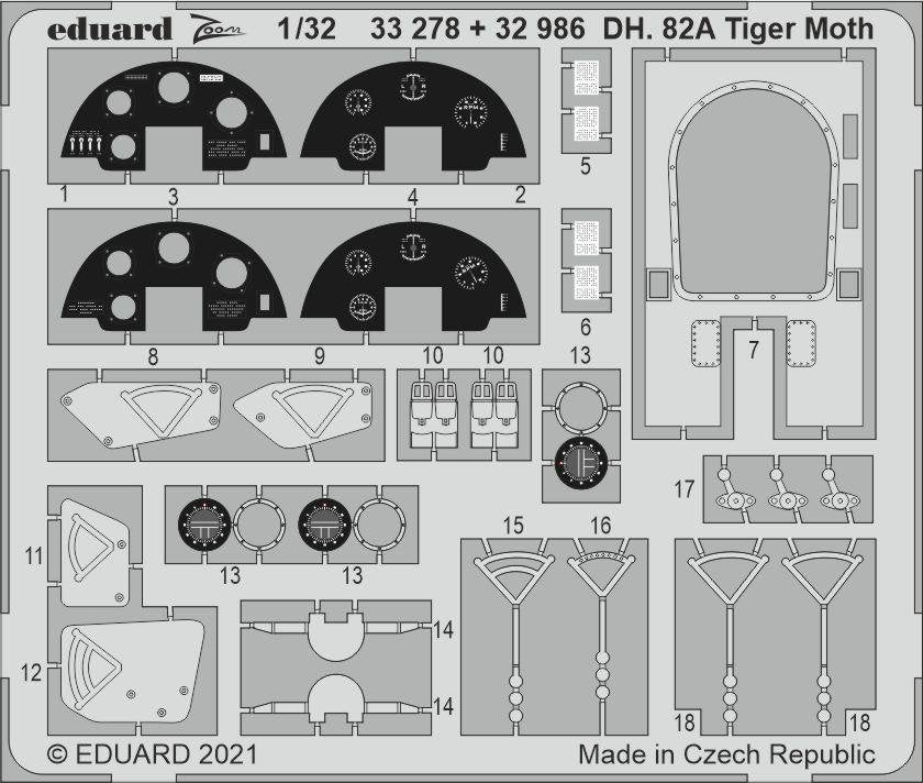 Eduard BIG33132 DH. 82A Tiger Moth ICM 1/32 – image 2