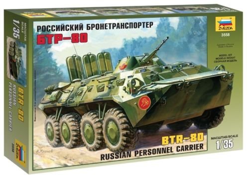 Zvezda 3558 BTR-80 Russian personal carrier 1/35