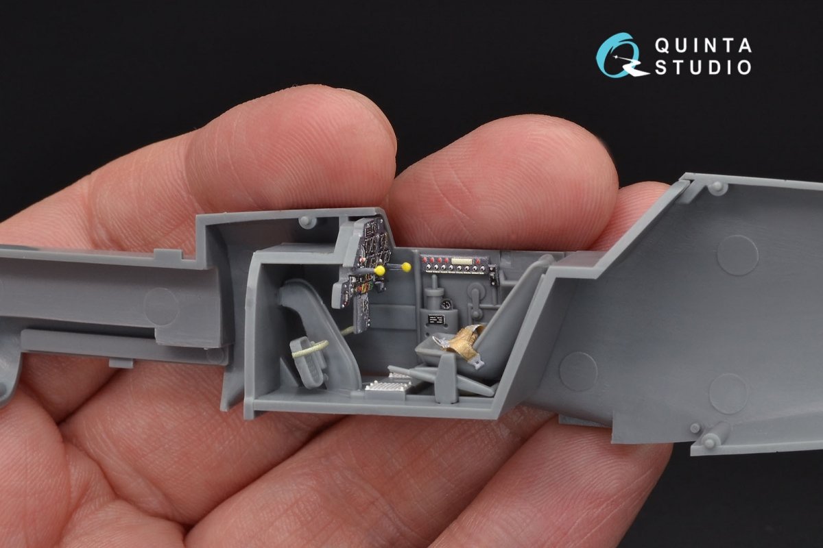 Quinta Studio QD48097 Bf 109E 3D-Printed &amp;amp; coloured Interior on decal paper (for Tamiya kit) 1/48 – Bild 4