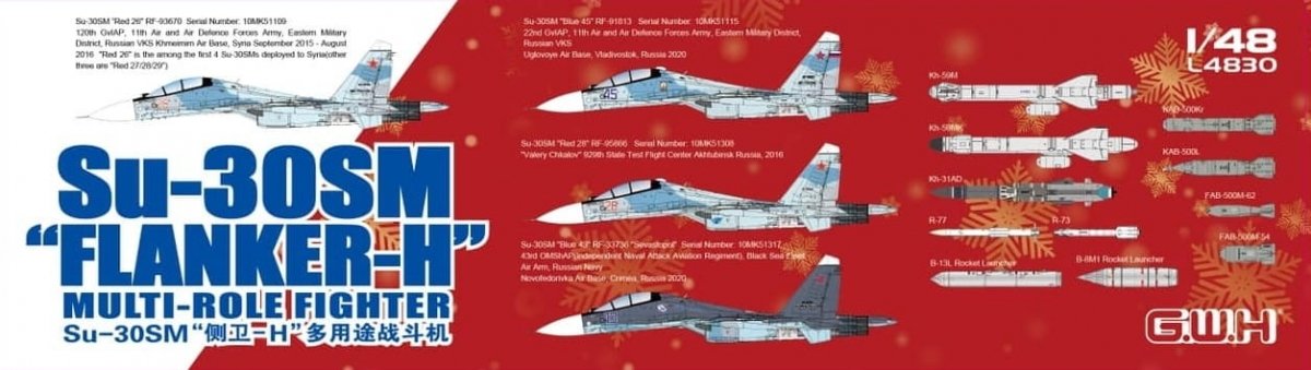 Great Wall Hobby L4830 Su-30SM Flanker-H Multirole Fighter 1/48 – zdjęcie 3