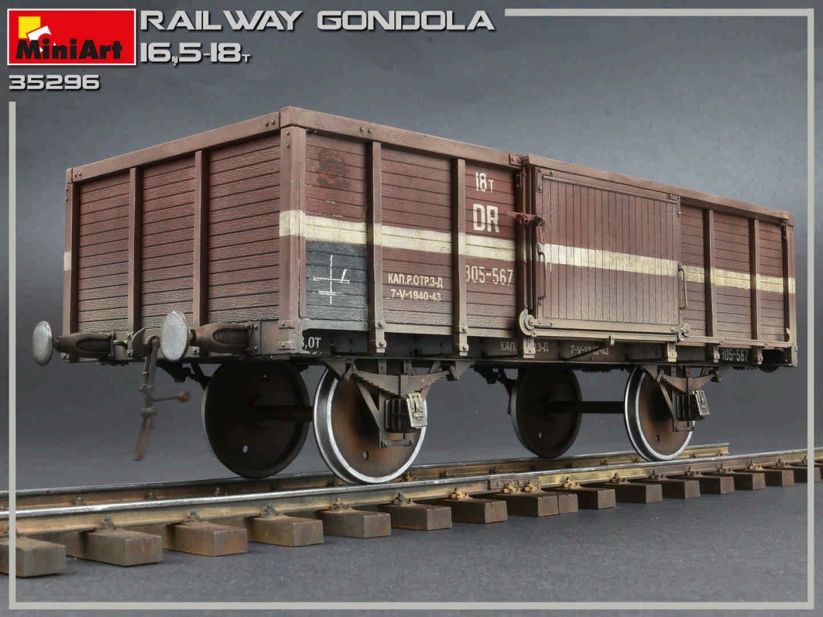 MiniArt 35296 RAILWAY GONDOLA 16,5-18t 1/35 – imagen 3