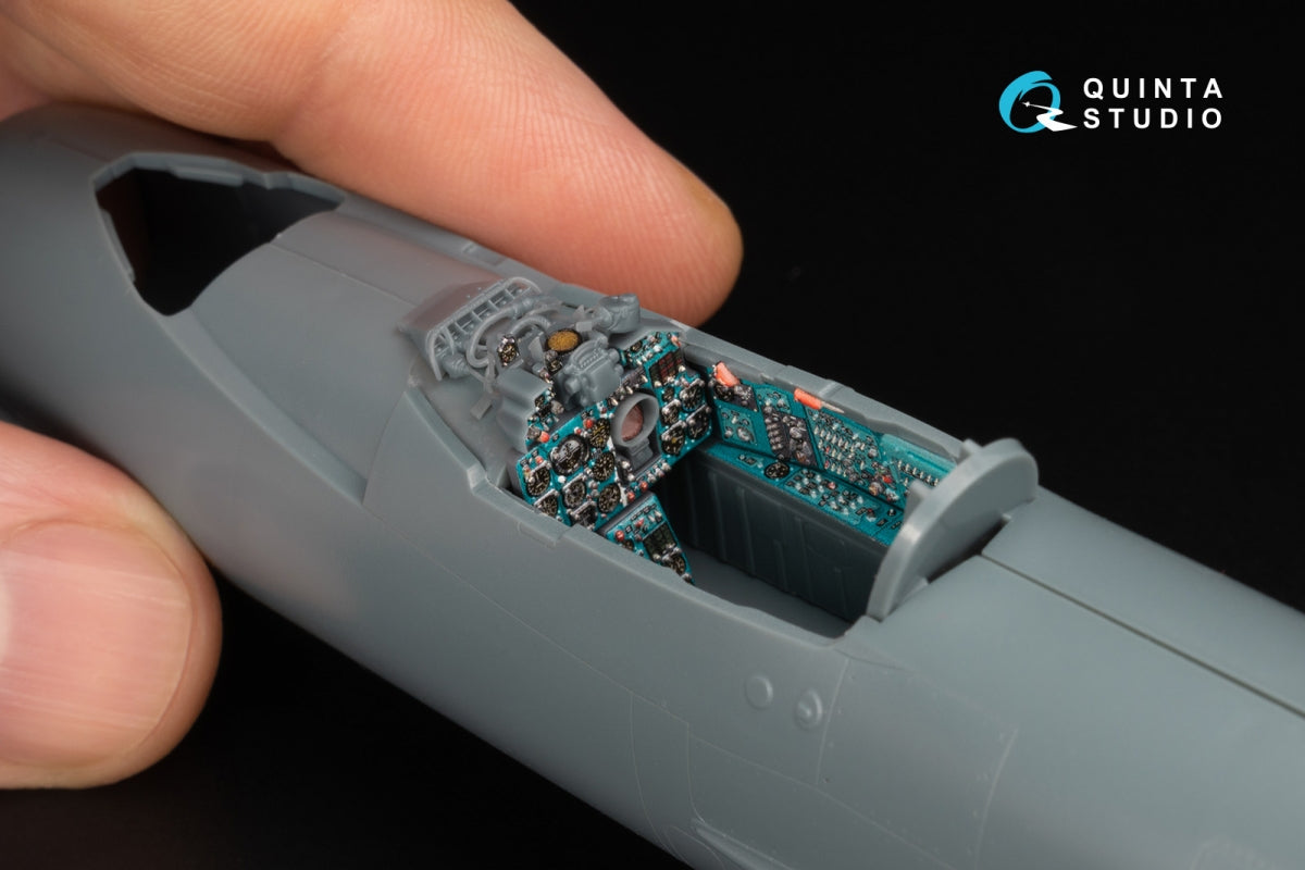 Quinta Studio QD+48577 MiG-21MF Fishbed-J (Moscow plant) 3D-Printed &amp;amp; coloured Interior on decal paper (Eduard) (with 3D-printed resin parts) 1/48 – zdjęcie 12