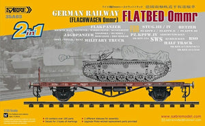 Sabre 35A03 German Railway Flatbed Ommr 1/35