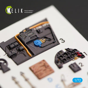 KELIK K72010 BF109-10G DÉCALCOMANIES 3D INTÉRIEURES POUR KIT FINE MOLDS 1/72 – image 4