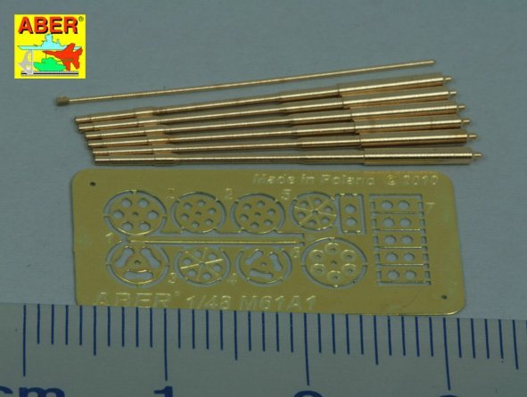 Aber A48 050 Set of barrels for 20 mm gun M61A1used in modern US Force aircrafts 1/48 – imagen 8
