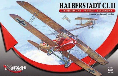 Mirage Hobby 481306 Halberstadt CL.II, Avion de soutien au sol biplace, version initiale (1/48)