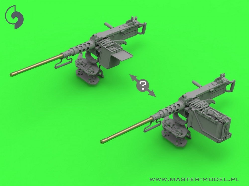 Master GM-35-073 Browning M2HB .50 cal (12,7mm) - do montażu na pierścieniu M49 (karetka D40721 / kołyska D40733 / skrzynka D40731 lub D90078) 1/35 – imagen 12