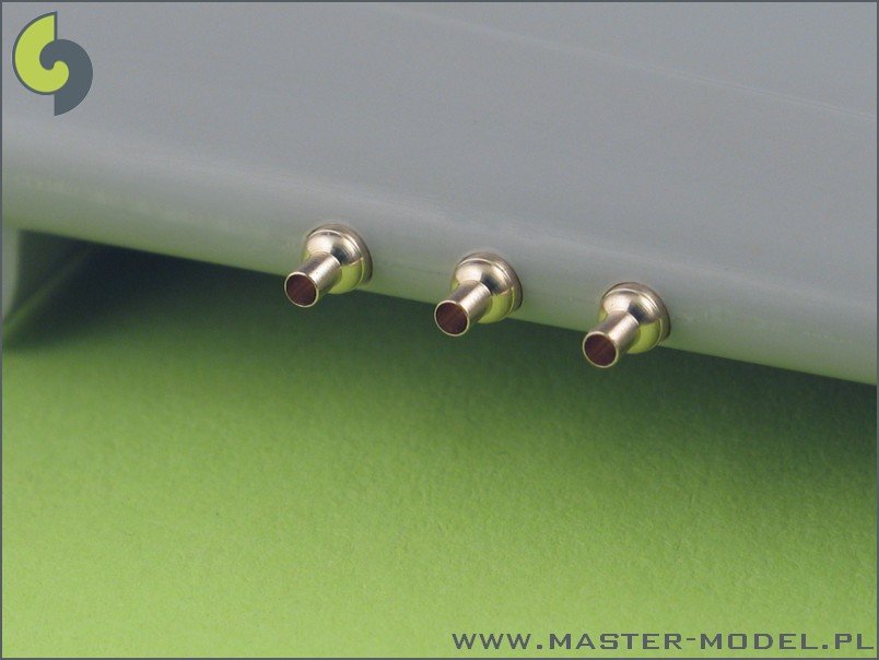Master AM-48-025 P-40 E-N - fairings with blast tubes for .50cal Browning (6pcs) 1/48 – Bild 4
