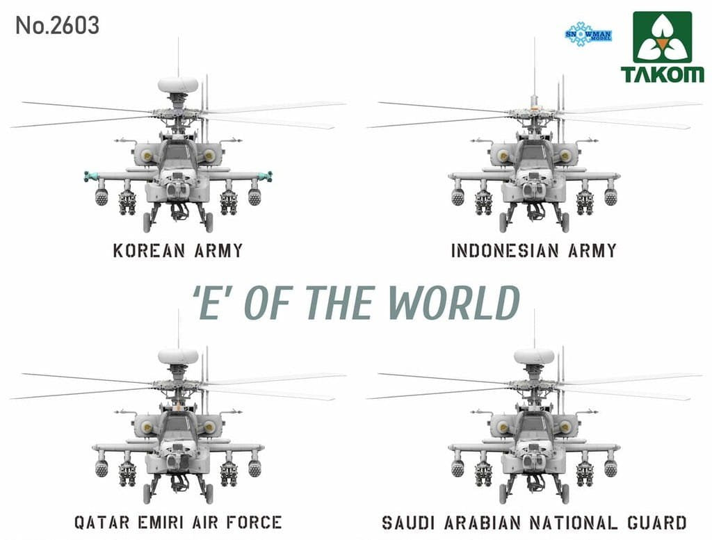 Takom 2603 E of the World AH-64E Attack Helicopter 1/35 – immagine 4