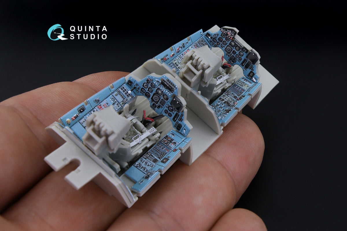 Quinta Studio QD48181 Su-27UB 3D-Printed coloured Interior on decal paper (for KittyHawk kit) 1/48 – immagine 10