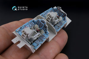 Quinta Studio QD48181 Su-27UB 3D-Printed coloured Interior on decal paper (for KittyHawk kit) 1/48 – immagine 10