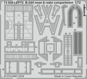 Eduard 73830 B-24H compartiment radio avant AIRFIX 1/72 – image 2