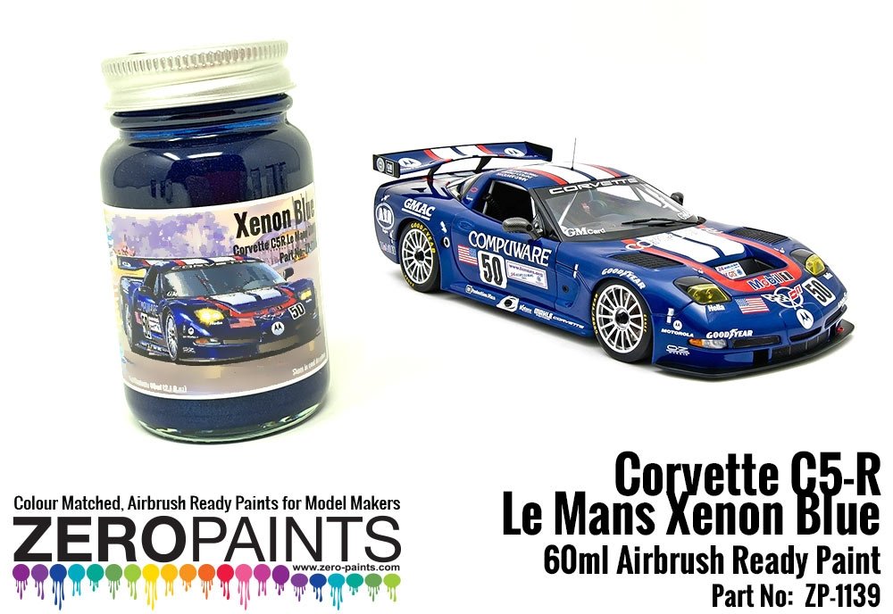 Zero Paints ZP-1139 Corvette C5-R Le Mans Xenon Blue Paint 2003 - 60ml