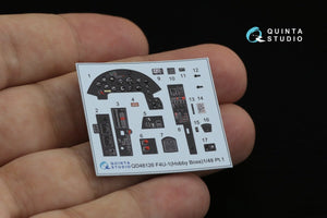 Intérieur imprimé en 3D et coloré sur papier décalcomanie pour F4U-1 Corsair (Hobby Boss) Quinta Studio QD48126 (Cage à oiseaux) 1/48 – image 11