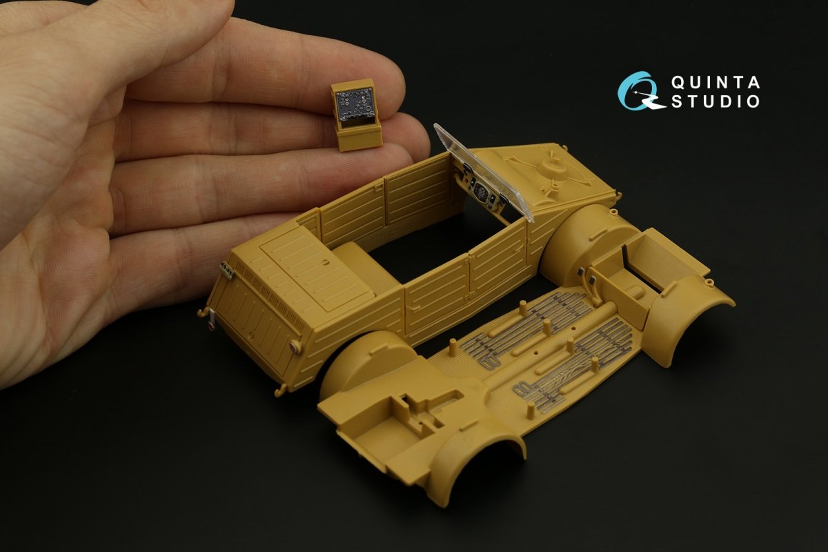 Quinta Studio QD35055 Kubelwagen typ 82 3D-Printed &amp;amp; coloured Interior on decal paper ( Italeri ) 1/35 – Bild 6