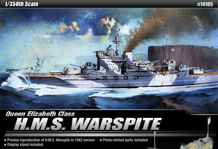 Academy 14105 HMS Warspite (1/350)