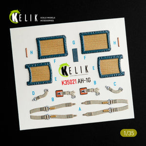 KELIK K35021 AH-1G COBRA - Décalcomanies 3D pour intérieur de maquette ICM au 1/35 – image 3