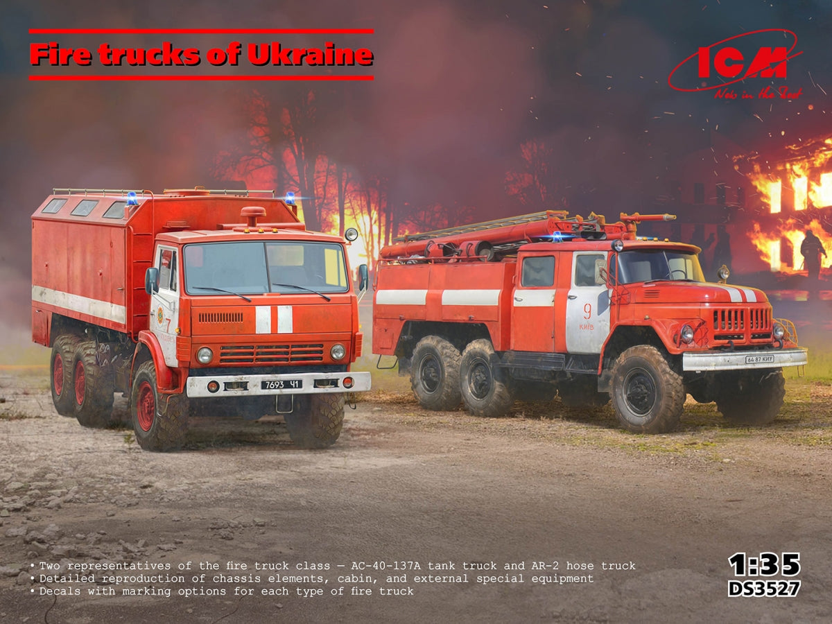 Camions de pompiers ukrainiens ICM DS3527 au 1/35