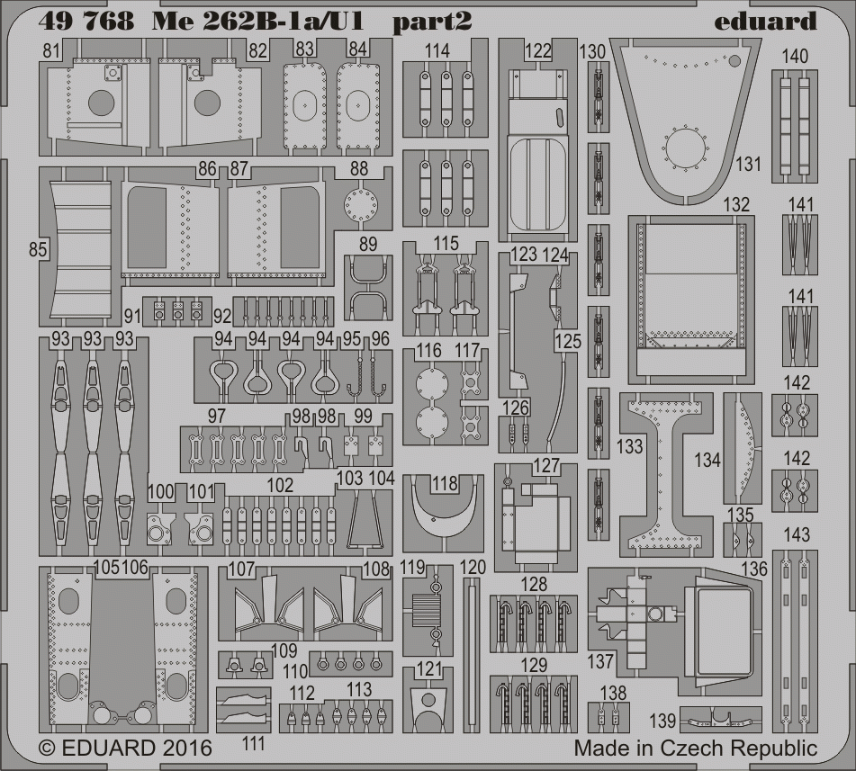 Eduard 49768 Me 262B-1a/ U1 HOBBY BOSS 1/48 – imagen 2
