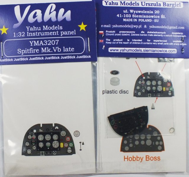 Yahu YMA3207 Spitfire Mk.V tardif (Hobby Boss) 1/32