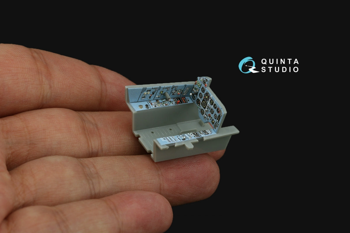 Quinta Studio QD+48480 Su-17M4/Su-22M4 3D-Printed &amp;amp; coloured Interior on decal paper (Hobby Boss) (with 3D-printed resin parts) 1/48 – imagen 8
