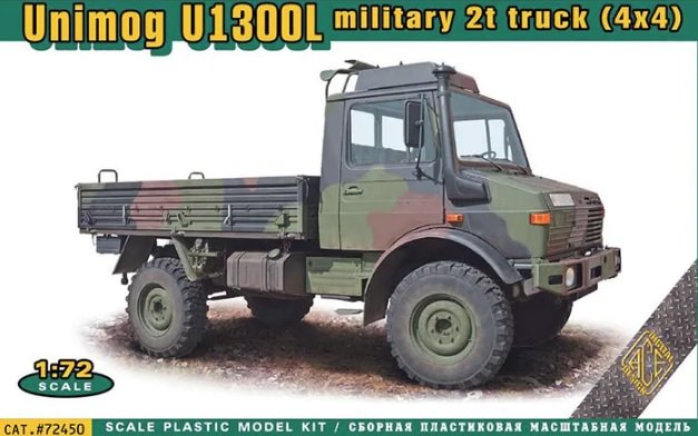Camion militaire Unimog U1300L 2t (4x4) ACE 72450, échelle 1/72