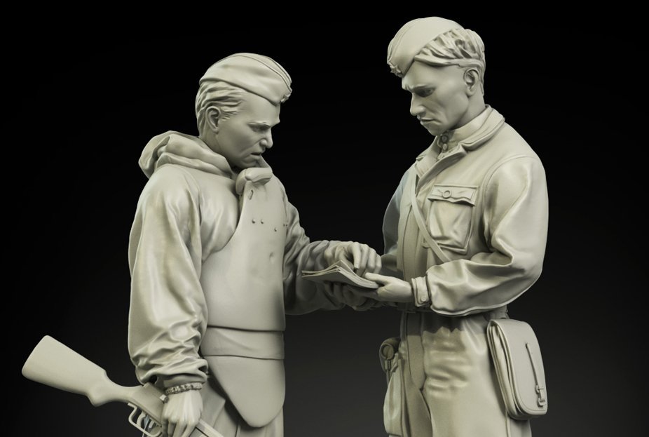 Panzer Art FI35-038 Ensemble de briefing pour officiers soviétiques 1/35 – image 2