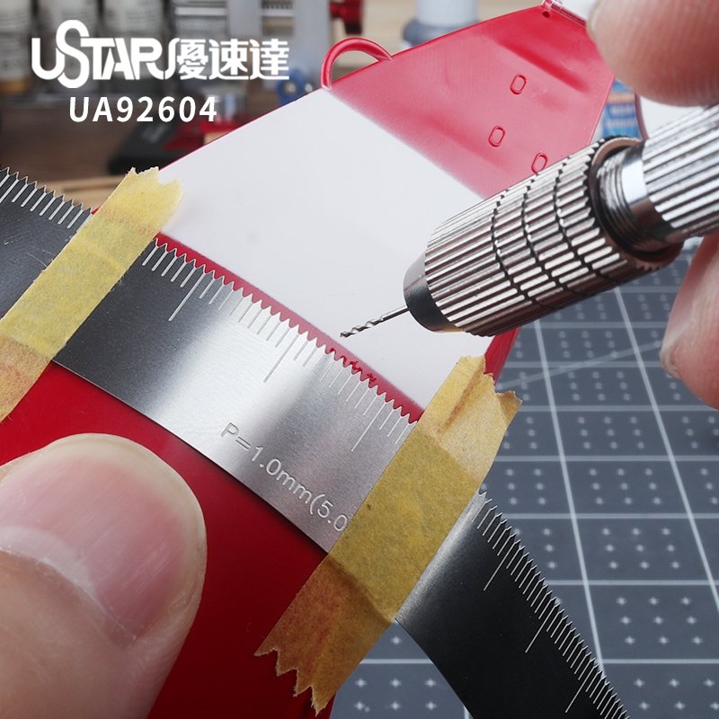 U-Star UA-92604 Proportional Hole Spacing Flexible Ruler - Miękka skala proporcjonalnego rozstawu otworów – zdjęcie 2